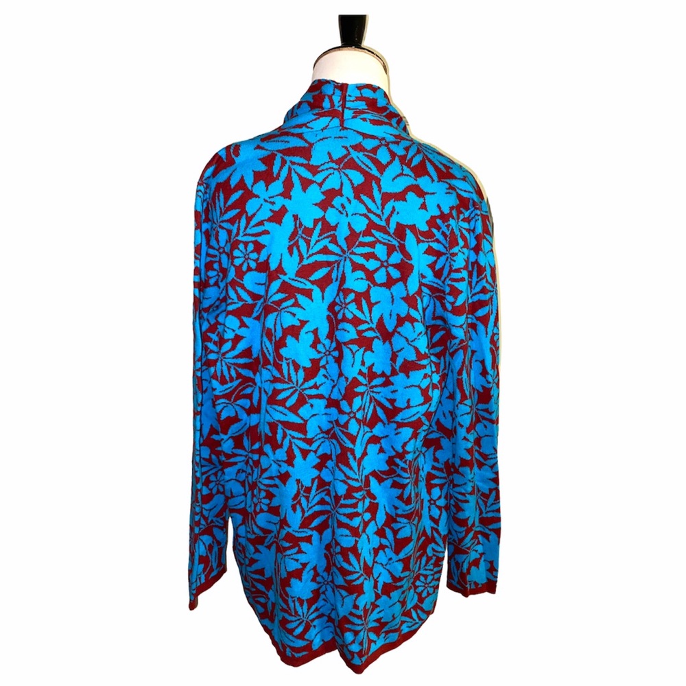 Lands end NEW! colorful lightweight sweater cardigan, Women’s Size small 4-6 - Picture 3 of 5